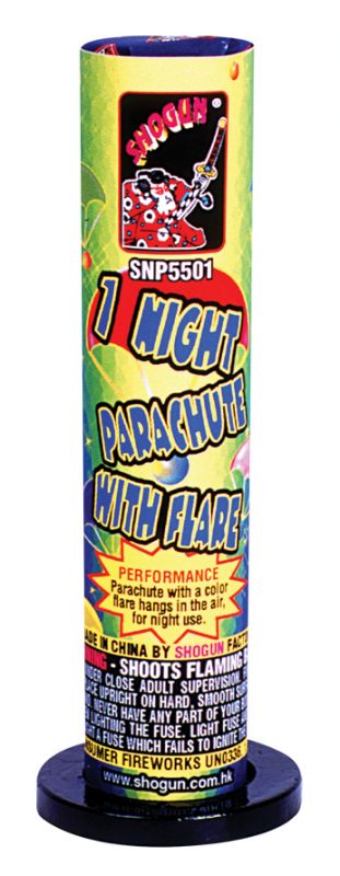 1 NIGHT PARACHUTE WITH FLARE